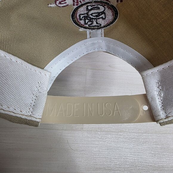 Vintage New‎ Era San Francisco 49ers Snapback Hat Dupont Visor Low Profile Gold - Picture 10 of 10
